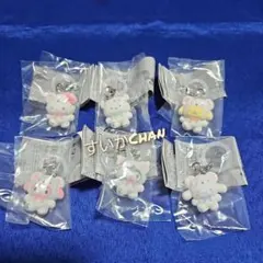 ㊿ めじるしアクセサリー サンリオキャラクターズ ふわふわスノー コンプ ガチャ