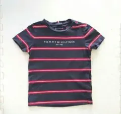 【美品】トミーヒルフィガー　半袖Tシャツ　92　オーガニックコットン　ボーダー