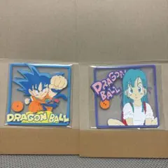 ドラゴンボール　クリアラバーコースター2　孫悟空　ブルマ　2枚セット