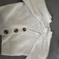 H&M ニットカーディガン　ホワイト