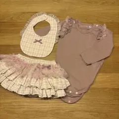 【美品】panpantutu 80cm ブルマ　スタイ　ロンパース　セット