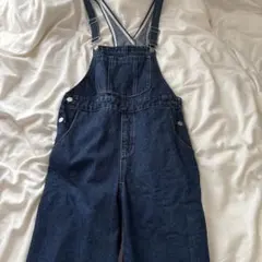 ダークデニム サロペット
