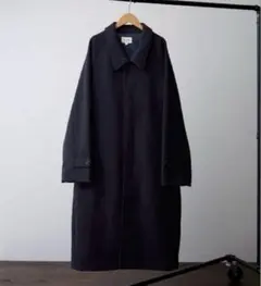EMMA CLOTHES メルトンステンカラーコート　ブラック　Mサイズ