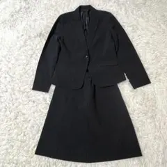 スーツ　セットアップ　ニッセン　ジャケット＆スカート　ネイビー　ストライプ