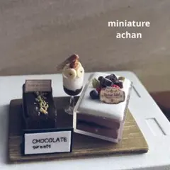 m*n様 ミニチュアスイーツ 限定☆チョコレートスイーツ②
