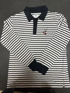 美品　　Pacific GOLF CLUB ストライプポロシャツ　モノトーン