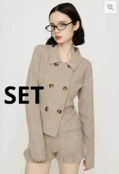 新品未使用タグ付き☆SLY DOUBLE BUTTON KNIT ジャケット