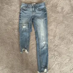 ZARA ダメージ加工 スキニーデニム