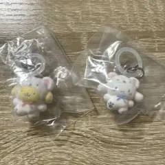サンリオめじるしアクセサリー　ふわふわスノー　シナモン&ポムポムプリン