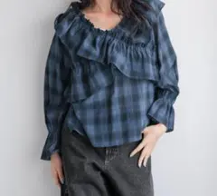 LOWRYSFARM フリルクロスギャザーブラウス６Ｓ