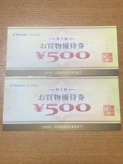 ヤマダ電機 株主優待券 1000円分