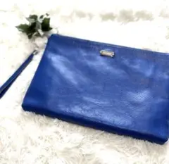 【超美品】samantha thavasa クラッチバッグ 青36cm×25cm