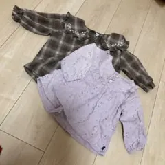 ブラウス2枚セット futafuta mamaraku 80