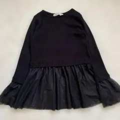 nano universe ブラックニットチュールドッキングデザイン