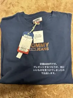 TOMMY JEANS ネイビー 長袖シャツ