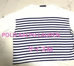 Polo Ralph Lauren ボーダー半袖カットソーM ホワイト/ブルー