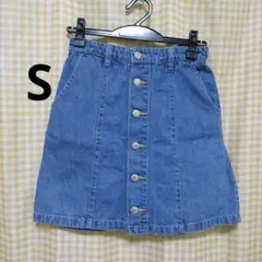 レディース　ミニスカート　デニム