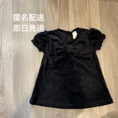 【限定値下げ】H&M 黒 半袖ワンピース 4-6Mのサムネイル