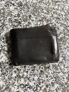 人気ブランドPaul Smith レザー 二つ折り財布 ダークブラウン