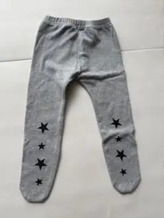 グレー 星柄 レギンス 80cm