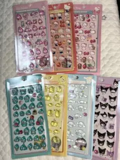 ※台紙なし※サンリオ 7枚セット ボンボンドロップシール ぷっくりシール