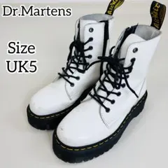 2670 ドクターマーチン JADON 厚底ブーツ 8ホール サイドジップ 白