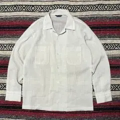 VINTAGEオープンカラー シアーシャツ