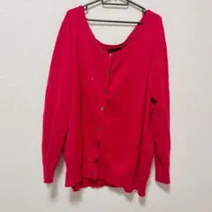 LANE BRYANT 【26/28 】カーディガン レッド 4L〜6L相当