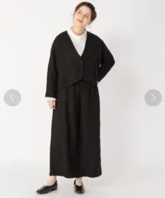 スタジオクリップ リネンジャケットワイドパンツセット フリーサイズ