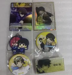 ブルーロック ネームバッジ 缶バッジ ラバーチャーム 蜂楽