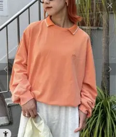 新品【Franklin Climbing】スウェットポロシャツ オレンジ