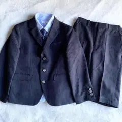 【美品】キャット フォーマルスーツセットアップ 130 4点セット メタルボタン