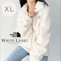 【韓国限定】ノースフェイス フリース ボア ジャケット ホワイト XL