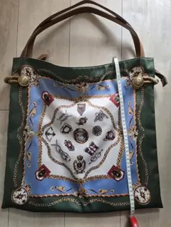 TOPKAPI トプカピ　マイルドサテン　スカーフ柄　トートバッグ