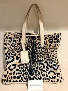 Yves Saint Laurent レオパード柄 トートバッグのサムネイル