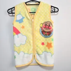 アンパンマン スリーパー （３５×５０）イエロー (美品)ドット柄