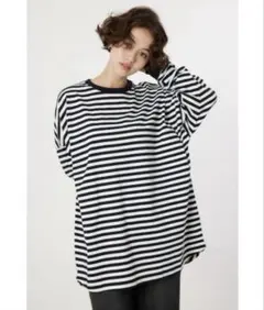 RODEOCROWNS WIDE BOWLスクエアネームロングスリーブワンピース