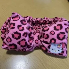 ハローキティ ヒョウ柄リボンヘアバンド
