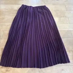 UNIQLO 紫色プリーツロングスカート
