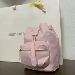 【値下げしました】Samantha Thavasa ミニナイロンバッグ(ピンク)