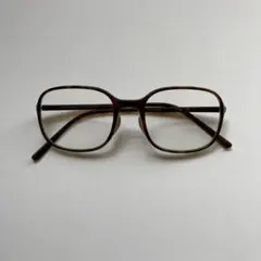 JINS ブラウン 四角形メガネ ケース付き