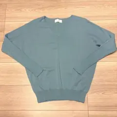 GALLARDAGALANTE ブルーニット Vネック 長袖　フリーサイズ