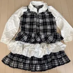 fairy princess チェック柄セットアップ 130