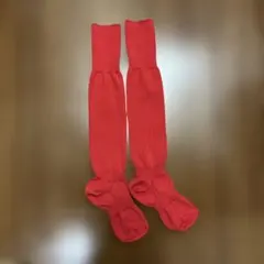 サッカー ソックス 赤 22〜24 ストッキング