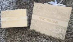 ディオール DIOR 紙袋　空き箱　包装紙リボン付き