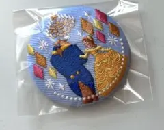 ディズニー 刺繍缶バッジ 美女と野獣