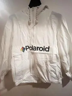 Polaroid フード付きホワイトジャケット