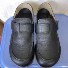 リゲッタ　黒 合成皮革 ローファー メンズS