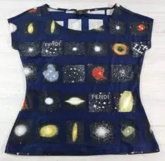 〇FENDI フェンディ 宇宙柄 半袖 カットソー シャツ 44サイズのサムネイル