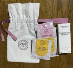 ロクシタン パンプルムースルバーブ オードトワレ 50mL ➕　紅茶詰め合わせ